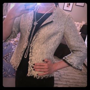 White House Black Market tweed blazer